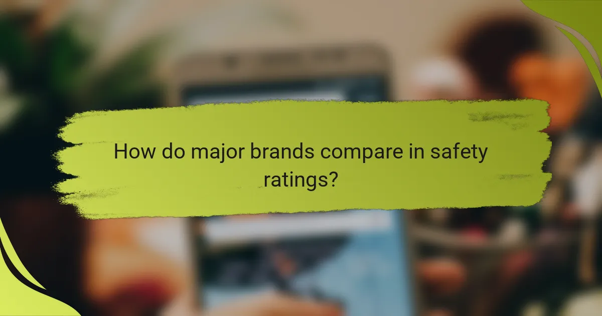 How do major brands compare in safety ratings?